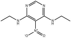 4,6-Pyrimidinediamine, N4,N6-diethyl-5-nitro- Structure