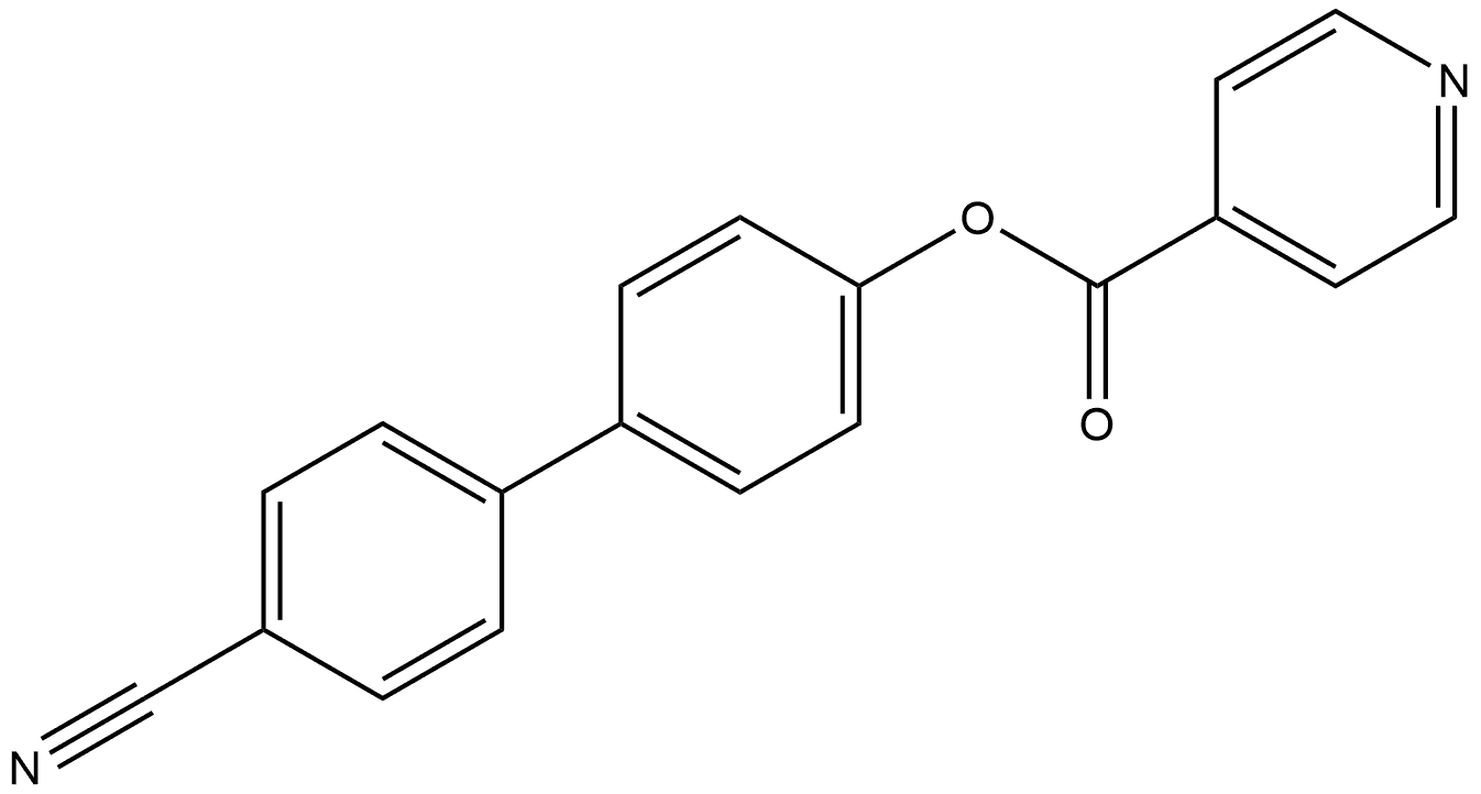 4'-Cyano[1,1'-biphenyl]-4-yl 4-pyridinecarboxylate Structure