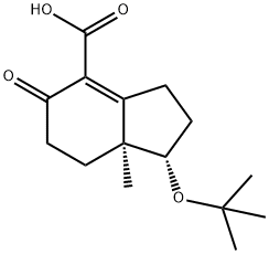 1H-Indene-4-carboxylic acid, 1-(1,1-dimethylethoxy)-2,3,5,6,7,7a-hexahydro-7a-methyl-5-oxo-, (1S,7aS)- (9CI)