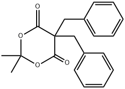 1,3-Dioxane-4,6-dione, 2,2-dimethyl-5,5-bis(phenylmethyl)-