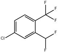 Benzene, 4-chloro-2-(difluoromethyl)-1-(trifluoromethyl)- Struktur