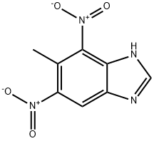 1H-Benzimidazole, 6-methyl-5,7-dinitro- Structure