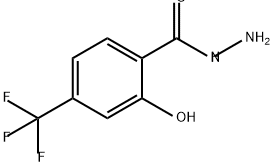 Benzoic acid, 2-hydroxy-4-(trifluoromethyl)-, hydrazide Structure