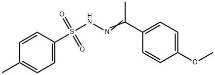Benzenesulfonic acid, 4-methyl-, 2-[1-(4-methoxyphenyl)ethylidene]hydrazide Structure