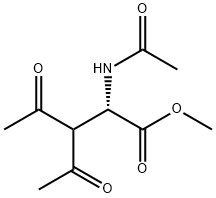 Norvaline, N,3-diacetyl-4-oxo-, methyl ester Structure