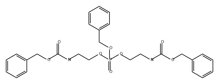 5,7-Dioxa-2,10-diaza-6-phosphaundecanedioic acid, 6-(phenylmethoxy)-, bis(phenylmethyl) ester, 6-oxide (9CI),321427-45-6,结构式