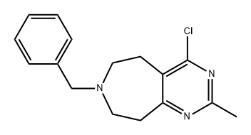 5H-Pyrimido[4,5-d]azepine, 4-chloro-6,7,8,9-tetrahydro-2-methyl-7-(phenylmethyl)-,32160-95-5,结构式