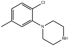 Piperazine, 1-(2-chloro-5-methylphenyl)- Struktur