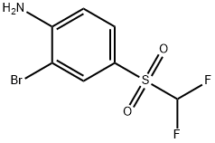 2-bromo-4-(difluoromethylsulphonyl)aniline Struktur
