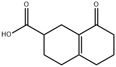 8-Oxo-2,3,4,5,6,7-hexahydro-1H-naphthalene-2-carboxylic acid 结构式