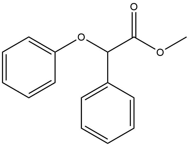 Benzeneacetic acid, α-phenoxy-, methyl ester 结构式