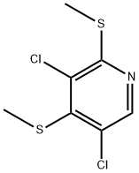 3,5-dichloro-2,4-bis(methylthio)pyridine Structure