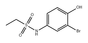 N-(3-溴-4-羟基苯基)乙磺酰胺, 321954-16-9, 结构式
