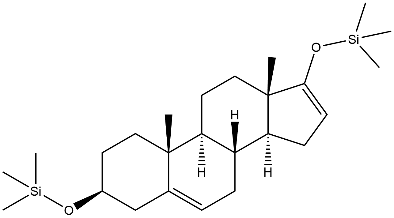 Androsta-5,16-diene, 3,17-bis[(trimethylsilyl)oxy]-, (3β)- 化学構造式