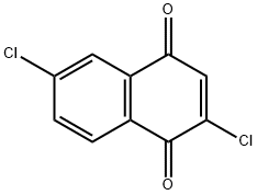 1,4-Naphthalenedione, 2,6-dichloro- 化学構造式