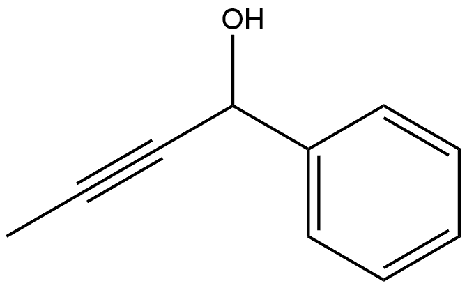 Benzenemethanol, α-1-propyn-1-yl- 化学構造式