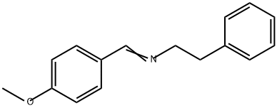 Benzeneethanamine, N-[(4-methoxyphenyl)methylene]- Structure