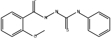 Benzoic acid, 2-methoxy-, 2-[(phenylamino)thioxomethyl]hydrazide