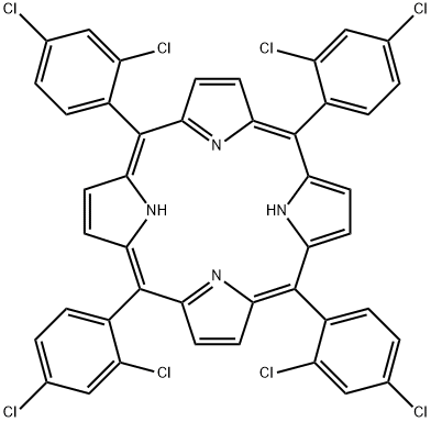 5,10,15,20-Tetrakis(2,4-dichlorophenyl)porphyrin,32425-79-9,结构式