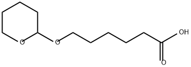 Hexanoic acid, 6-[(tetrahydro-2H-pyran-2-yl)oxy]- Struktur