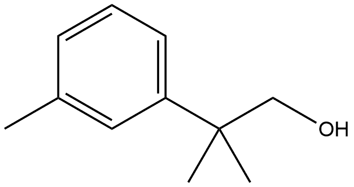 2-methyl-2-(m-tolyl)propan-1-ol, 32454-27-6, 结构式