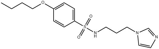 4-Butoxy-N-(3-imidazol-1-ylpropyl)benzenesulfonamide Structure