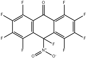 9(10H)-Anthracenone, 1,2,3,4,5,6,7,8,10-nonafluoro-10-nitro- Structure