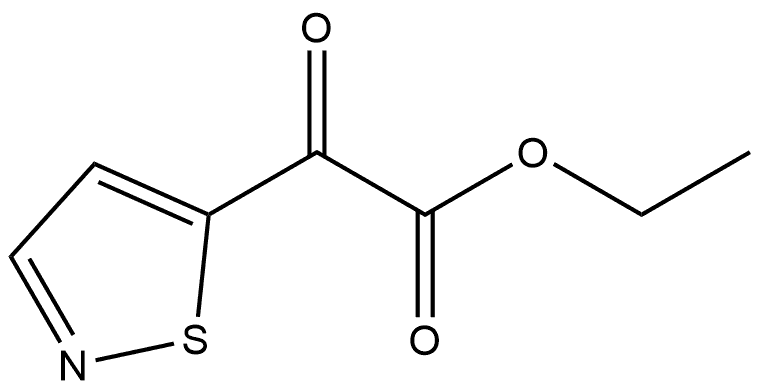5-Isothiazoleacetic acid, α-oxo-, ethyl ester|2-(异噻唑-5-基)-2-氧代乙酸乙酯