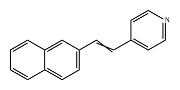 4-(2-(NAPHTHALEN-2-YL)VINYL)PYRIDINE, 32555-73-0, 结构式