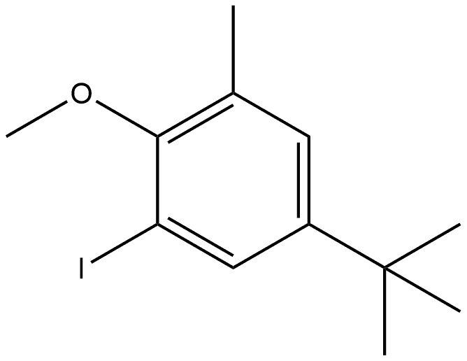 5-tert-Butyl-1-iodo-2-methoxy-3-methyl-benzene,32565-38-1,结构式