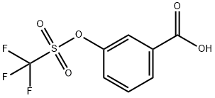 Benzoic acid, 3-[[(trifluoromethyl)sulfonyl]oxy]- Structure