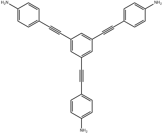 [Benzenamine, 4,4',4''-(1,3,5-benzenetriyltri-2,1-ethynediyl)tris-] 化学構造式