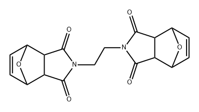 4,7-Epoxy-1H-isoindole-1,3(2H)-dione, 2-[2-(1,3,3a,4,7,7a-hexahydro-1,3-dioxo-4,7-epoxy-2H-isoindol-2-yl)ethyl]-3a,4,7,7a-tetrahydro- 结构式