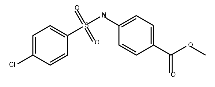 Benzoic acid, 4-[[(4-chlorophenyl)sulfonyl]amino]-, methyl ester,327094-26-8,结构式