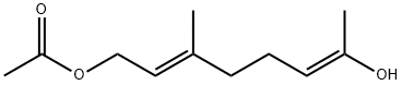 2,6-Octadiene-1,7-diol, 3-methyl-, 1-acetate, (2E,6E)- Structure