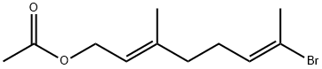 2,6-Octadien-1-ol, 7-bromo-3-methyl-, 1-acetate, (2E,6E)- Structure
