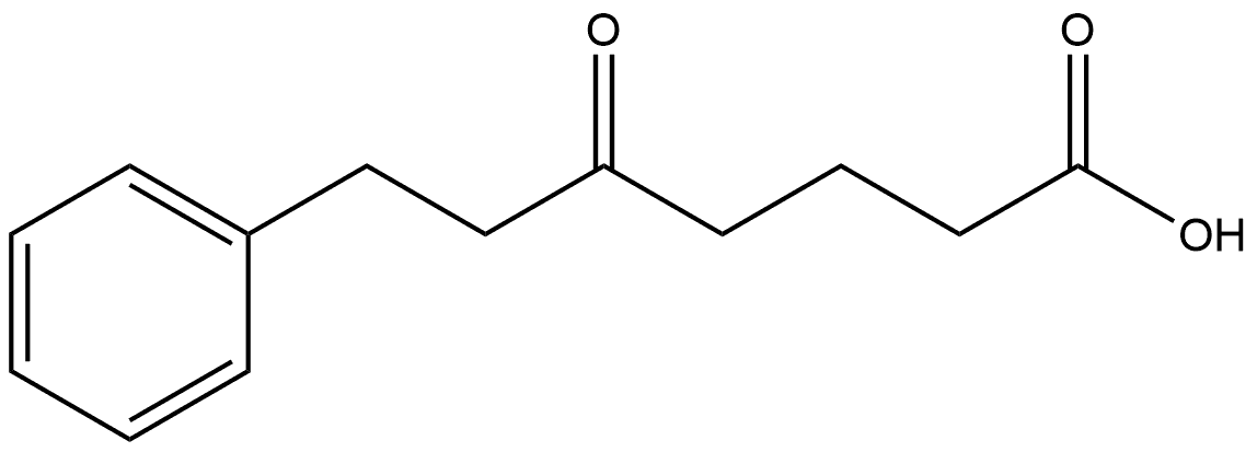 5-oxo-7-phenylheptanoic acid Struktur