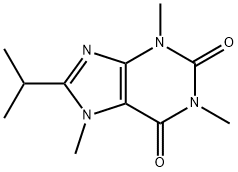 8-Isopropyl-1,3,7-trimethyl-3,7-dihydro-1H-purine-2,6-dione Struktur