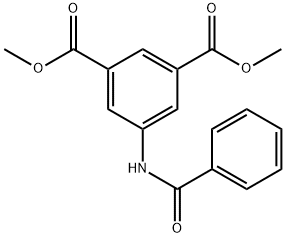 1,3-Dimethyl 5-benzamidobenzene-1,3-dicarboxylate 结构式