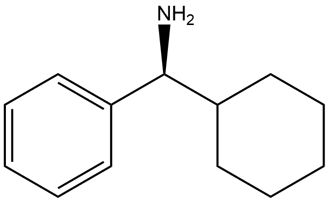 Benzenemethanamine, α-cyclohexyl-, (αS)- Structure
