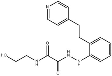 2-[(2-羟乙基)氨基]-2-氧代-2-乙酸,2-[2-[2-(4-吡啶基)乙基]苯基]肼, 329183-15-5, 结构式