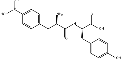 L-Tyrosine, 4-borono-D-phenylalanyl- (9CI) 结构式