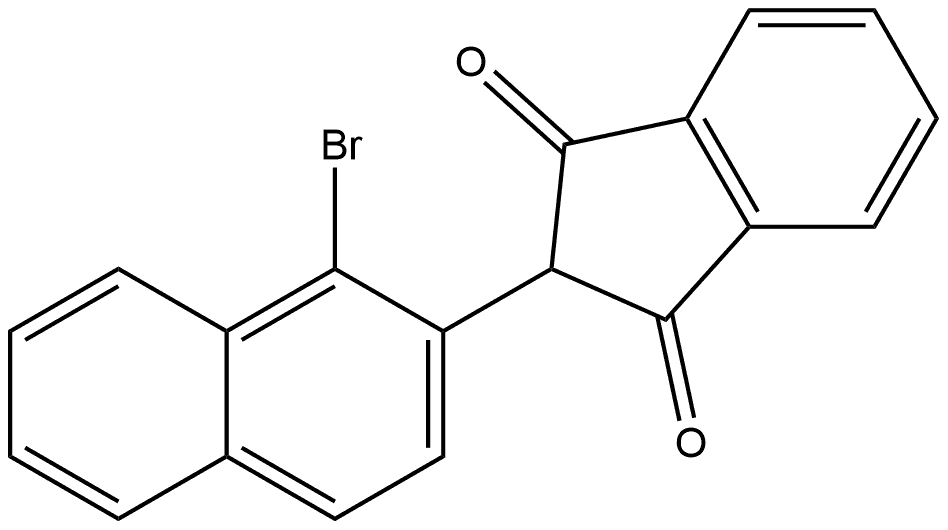 2-(1-Bromonaphthalen-2-yl)-1H-indene-1,3(2H)-dione Structure