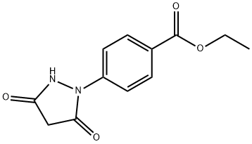 Benzoic acid, 4-(3,5-dioxo-1-pyrazolidinyl)-, ethyl ester 结构式