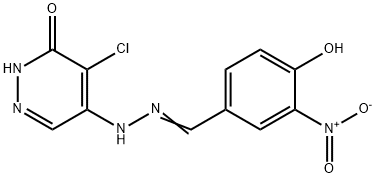 Benzaldehyde, 4-hydroxy-3-nitro-, 2-(5-chloro-1,6-dihydro-6-oxo-4-pyridazinyl)hydrazone|化合物 L82