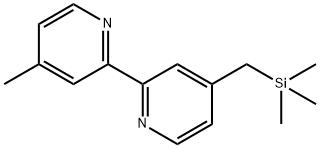 2,2'-Bipyridine, 4-methyl-4'-[(trimethylsilyl)methyl]- Structure