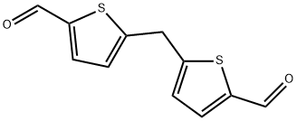 2-Thiophenecarboxaldehyde, 5,5'-methylenebis- Structure