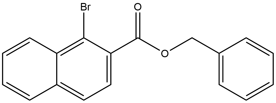 Phenylmethyl 1-bromo-2-naphthalenecarboxylate Struktur