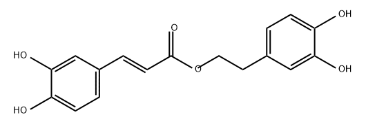 2-Propenoic acid, 3-(3,4-dihydroxyphenyl)-, 2-(3,4-dihydroxyphenyl)ethyl ester, (2E)- Struktur