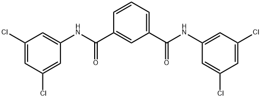 1-N,3-N-bis(3,5-dichlorophenyl)benzene-1,3-dicarboxamide Structure